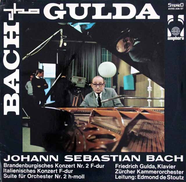 グルダのバッハ/イタリア協奏曲 ヘ長調 ほか　オーストリアamadeo　3634　LP レコード