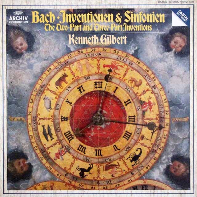 ギルバートのバッハ/インヴェンションとシンフォニア　独ARCHIV　3634　LP レコード