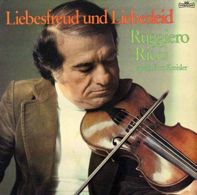 リッチ、コンタルスキーのクライスラー/ヴァイオリン作品集　独Intercord　3634　LP レコード