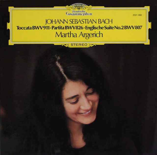 アルゲリッチのバッハ/イギリス組曲第2番ほか　独DGG　3635　LP レコード