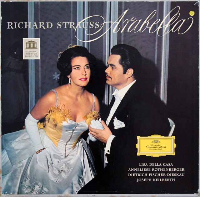 【独最初期盤】　カイルベルトのR.シュトラウス/「アラベラ」全曲　独DGG　3635　LP レコード