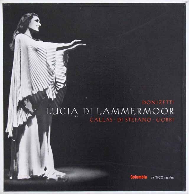 【独最初期フラット盤】　カラスのドニゼッティ/「ランメルモールのルチア」全曲　独Columbia　3635　LP レコード