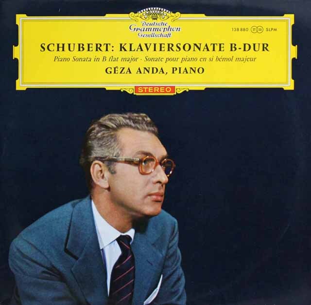 【赤ステレオ、独最初期盤】　アンダのシューベルト/ピアノソナタ第21番　独DGG　3636　LP レコード