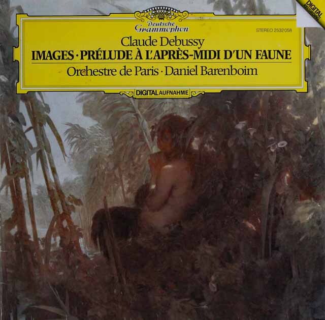 バレンボイムのドビュッシー/「牧神の午後への前奏曲」「映像」　独DGG　3636　LP レコード