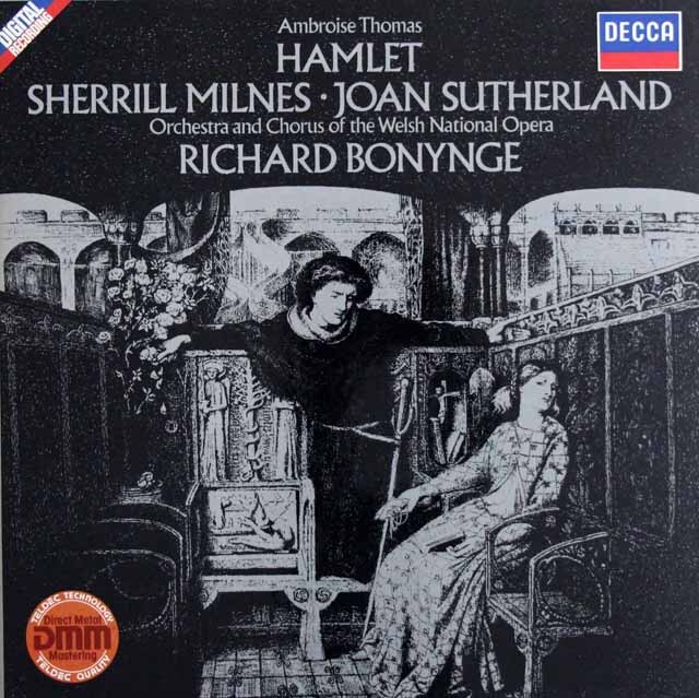 ミルンズ、サザーランド、ボニングのトマ/「ハムレット」全曲　独DECCA　3636　LP レコード