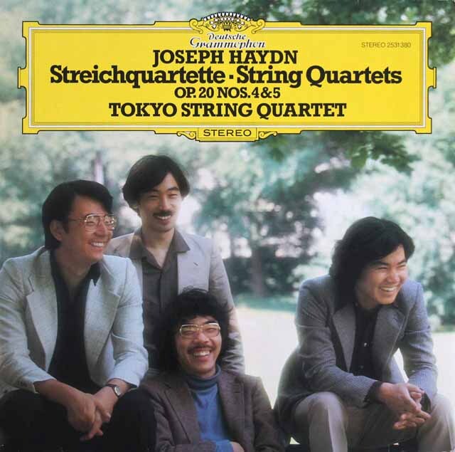 東京クヮルテットのハイドン/弦楽四重奏曲第34、35番　独DGG　3637　LP レコード