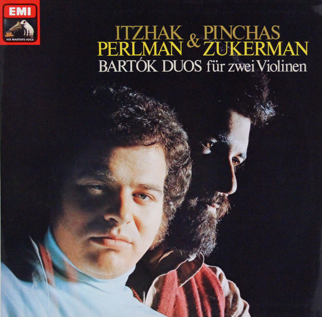 パールマン&ズッカーマンのバルトーク/44のヴァイオリン二重奏曲　独EMI　3638　LP レコード