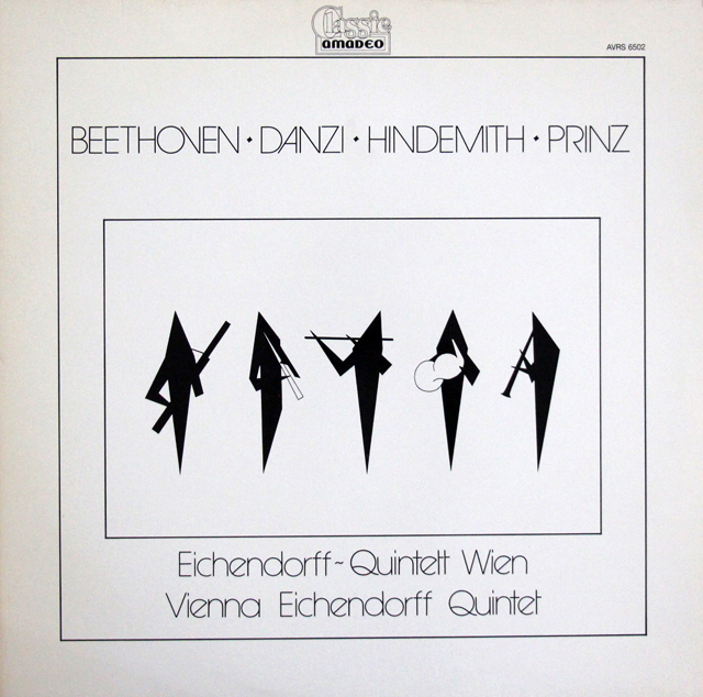 ウィーン・アイヒェンドルフ五重奏団のベートーヴェン/自動オルガンのためのアダージョとアレグロ ほか　オーストリアamadeo　3638　LP レコード