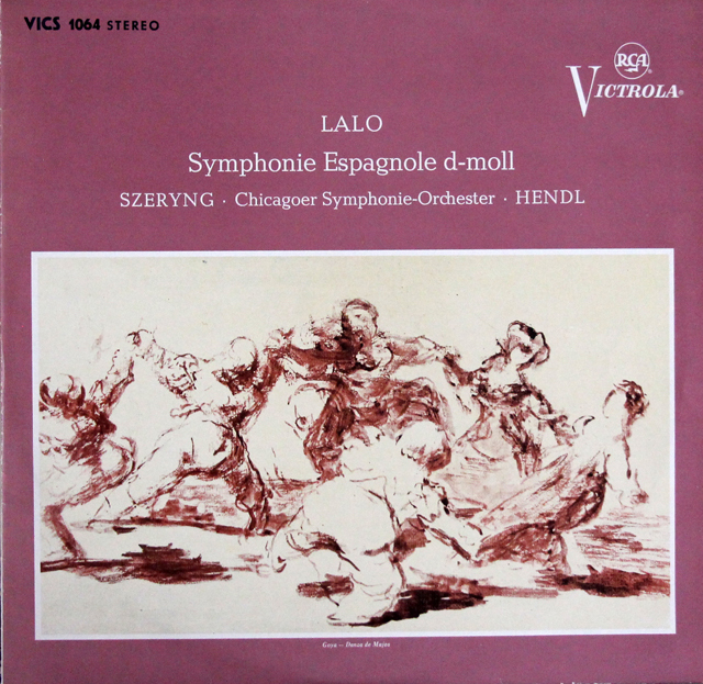 シェリング、ヘンドルのラロ/スペイン交響曲　独RCA　3638　LP レコード