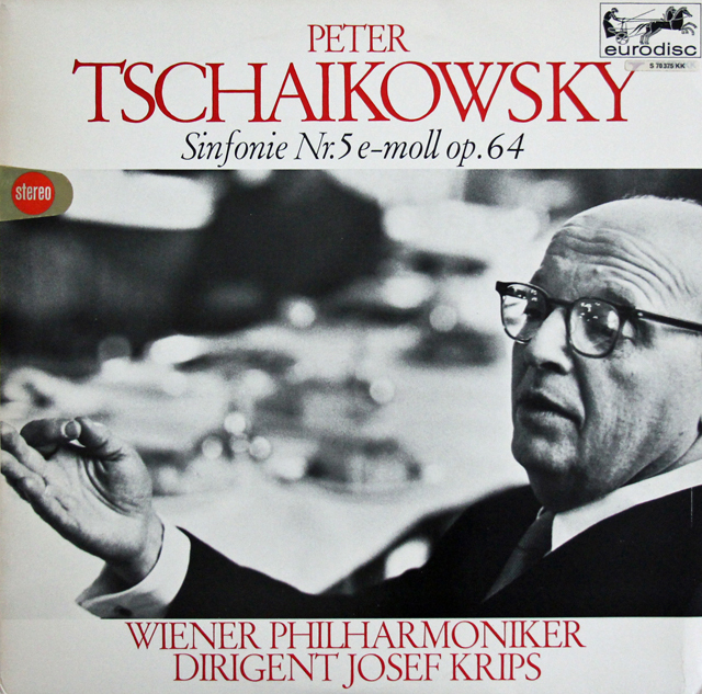 クリップスのチャイコフスキー/交響曲第5番　独eurodisc　3638　LP レコード
