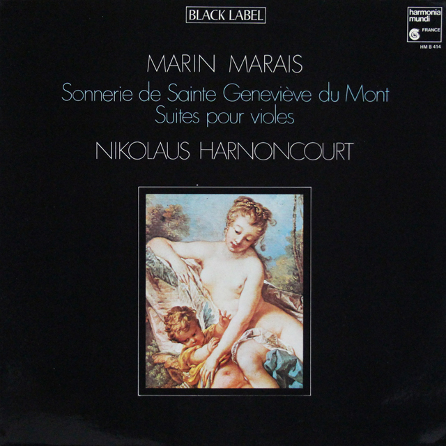 アーノンクールのマレ/ヴィオラ・ダ・ガンバ組曲集　仏HM　3638　LP レコード