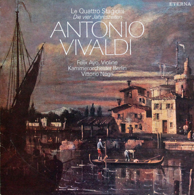 アーヨ&ネグリのヴィヴァルディ/「四季」　独ETERNA　3638　LP レコード