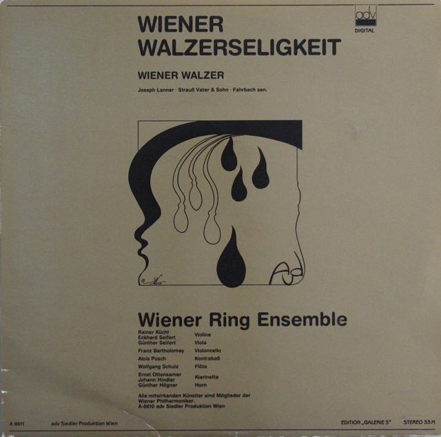 ウィーン・リング・アンサンブルの「至福のウィンナワルツ集」　オーストリアadv　3638　LP レコード
