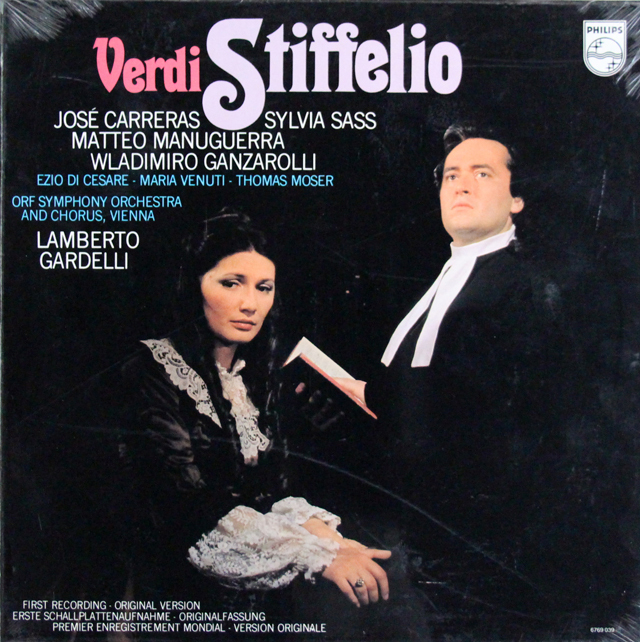 【未開封】　カレーラス、ガルデッリのヴェルディ/「スティッフェリオ」全曲　蘭PHILIPS　3638　LP レコード