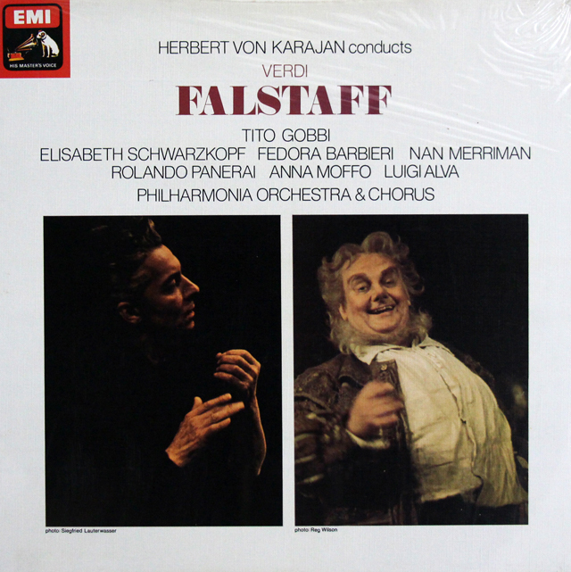 【未開封】　カラヤンのヴェルディ/「ファルスタッフ」全曲　英EMI　3638　LP レコード
