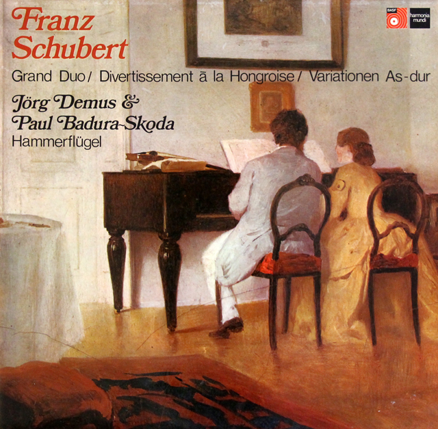 デームス、スコダのシューベルト/4手のための作品集　独BASF/HM　3639　LP レコード