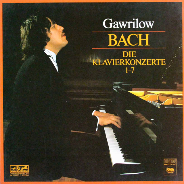 ガヴリーロフのバッハ/ピアノ協奏曲集　独eurodisc　3639　LP レコード