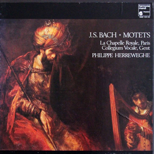 ヘレヴェッヘのバッハ/モテット集　仏HM　3639　LP レコード
