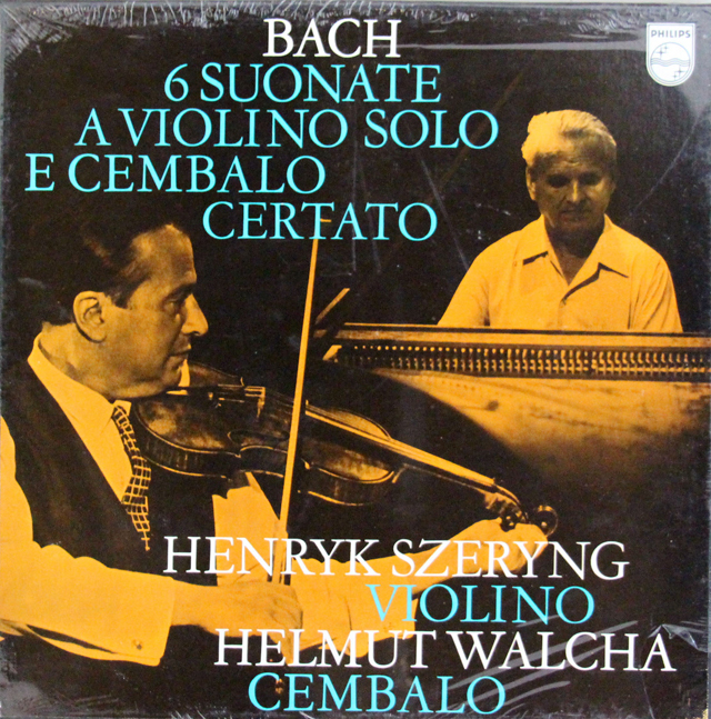 【未開封】　シェリング、ヴァルヒャのバッハ/ヴァイオリンとチェンバロのためのソナタ集　蘭PHILIPS　3639　LP レコード