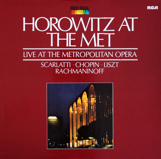 ホロヴィッツ・アット・ザ・メット 1981（メトロポリタン歌劇場ライヴ）　独RCA　3640　LP レコード