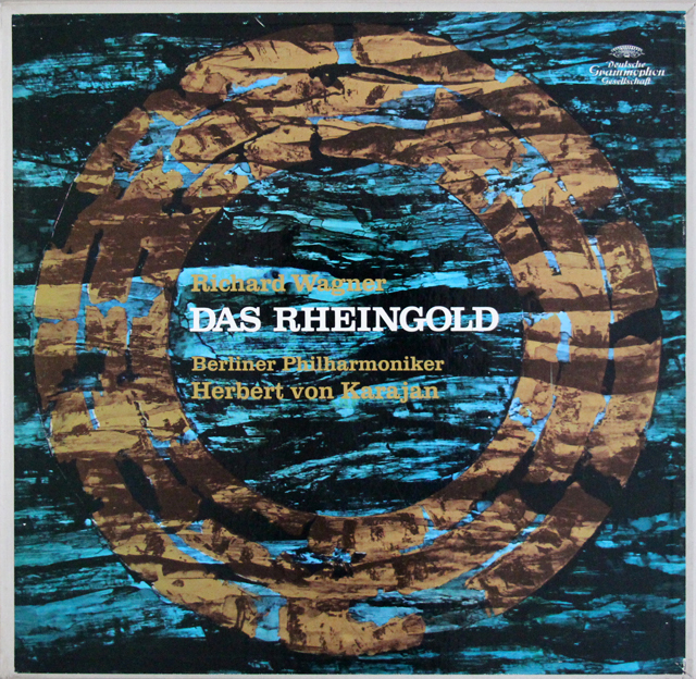 カラヤンのワーグナー/「ラインの黄金」全曲　独DGG　3640　LP レコード
