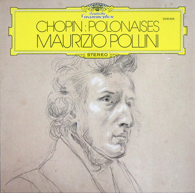 ポリーニのショパン/ポロネーズ集　独DGG　3640　LP レコード