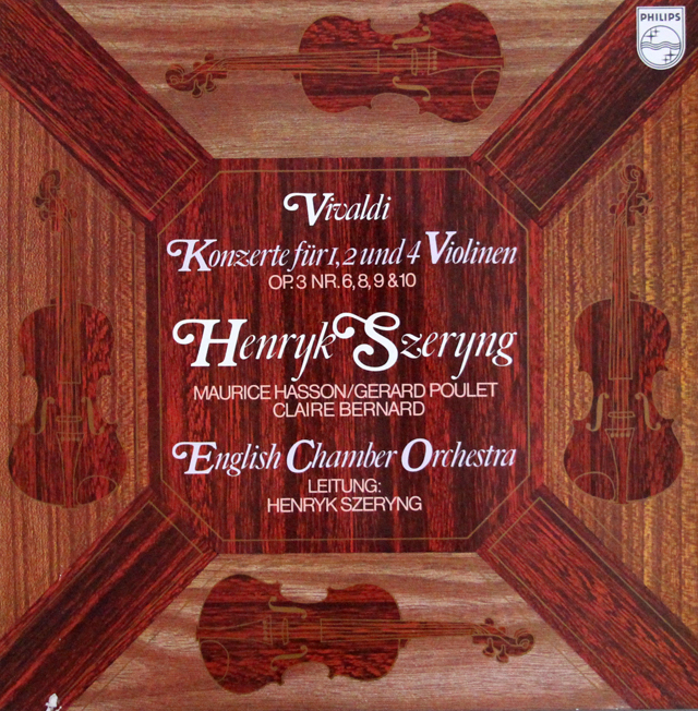 シェリングのヴィヴァルディ/「調和の霊感」から協奏曲集　蘭PHILIPS　3640　LP レコード