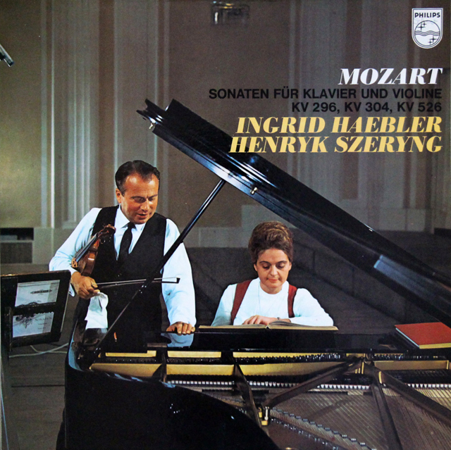 LP レコード ヘブラー&シェリングのモーツァルト/ヴァイオリンソナタ第