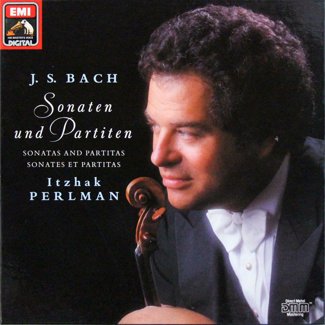 パールマンのバッハ/無伴奏ヴァイオリンのためのソナタとパルティータ集　独EMI　3640　LP レコード