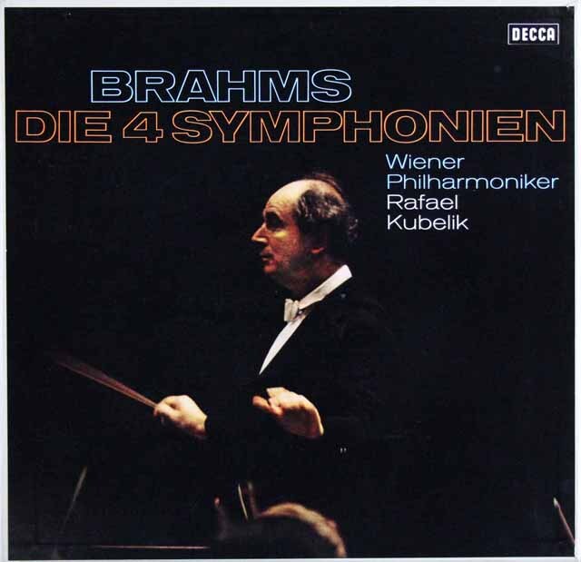 クーベリックのブラームス/交響曲全集　 独DECCA　3691　LP レコード