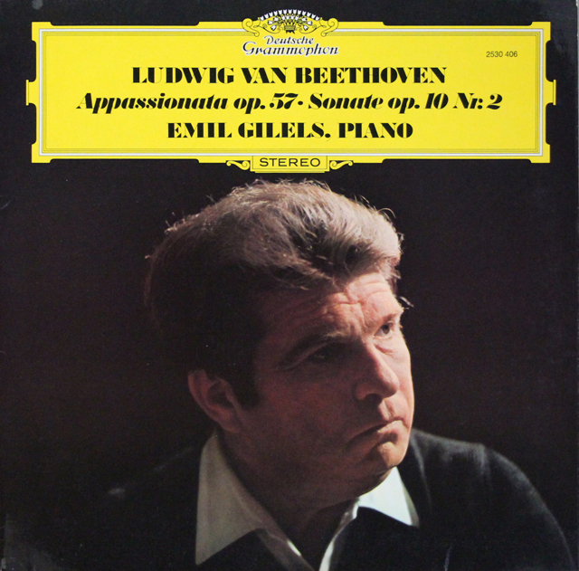 ギレリスのベートーヴェン/ピアノソナタ第6番、第23番「熱情」　独DGG　3701　LP レコード