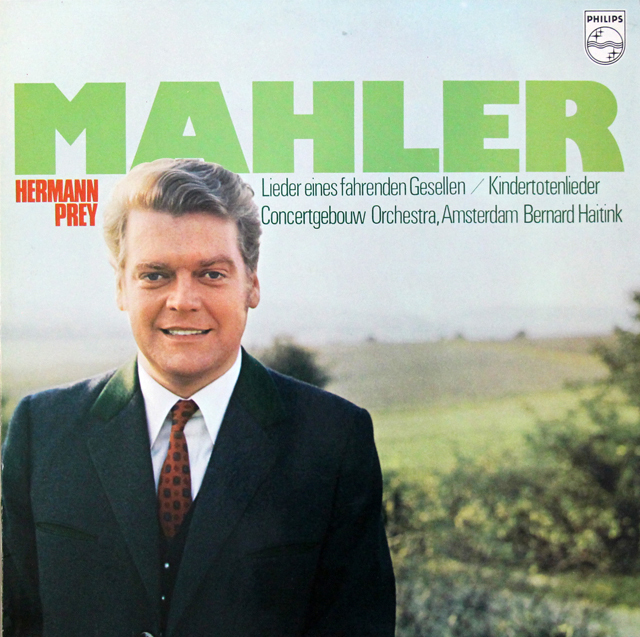 プライ、ハイティンクのマーラー/さすらう若者の歌ほか　蘭PHILIPS　3701　LP レコード