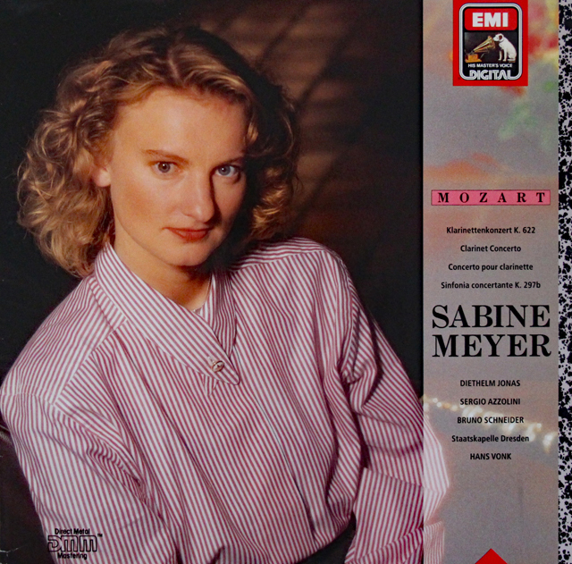 ザビーネ・マイヤーのモーツァルト/クラリネット協奏曲ほか　独EMI　3701　LP レコード