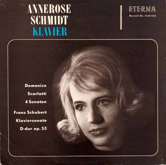 シュミットのスカルラッティ、シューベルト/ピアノソナタ集　独ETERNA　3703　LP レコード