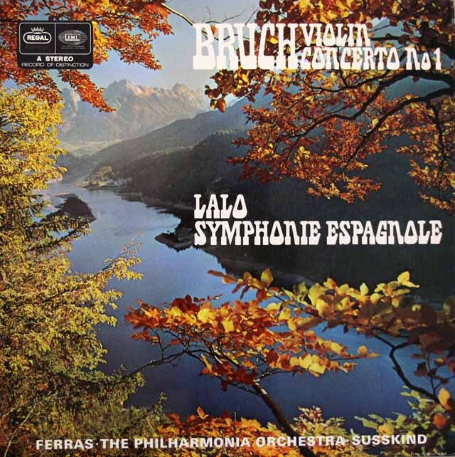 フェラス、ジュスキントのブルッフ/ヴァイオリン協奏曲第1番ほか　英REGAL（EMI）　3703　LP レコード