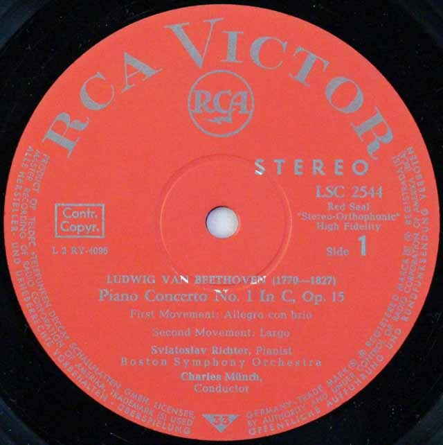 レコード　LP ベートーヴェン: ピアノ協奏曲第1番 ベートーヴェン：ピアノ協奏曲1番Op.15 - クラシックLPレコード専門店