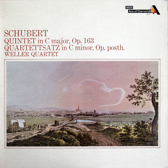 ウェラー四重奏団のシューベルト/弦楽五重奏曲ハ長調 ほか　英DECCA (Ace of Diamonds)　3704　LP レコード