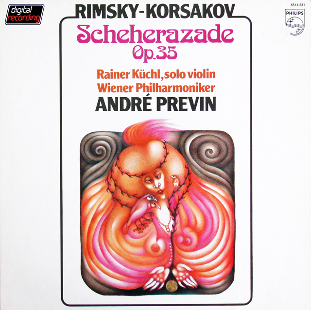 プレヴィンのリムスキー=コルサコフ/交響組曲「シェヘラザード」　蘭PHILIPS　3704　LP レコード