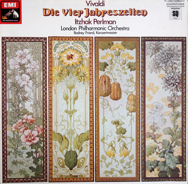 パールマンのヴィヴェルディ/「四季」　独EMI　3704　LP レコード