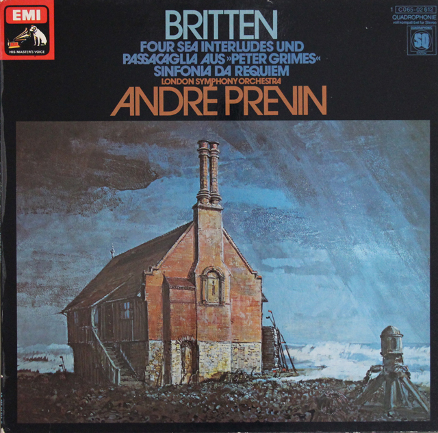 プレヴィンのブリテン/「ピーター・グライムズ」から「四つの間奏曲」ほか　独EMI　3704　LP レコード