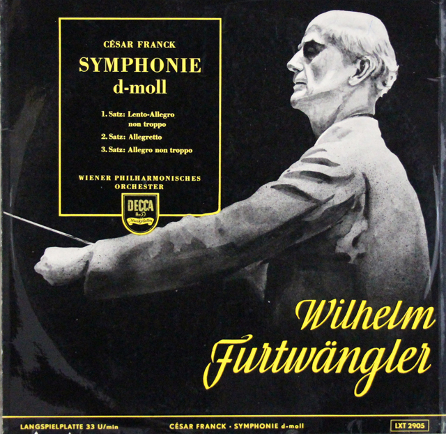 フルトヴェングラーのフランク/交響曲ニ短調　独DECCA　3705　LP レコード