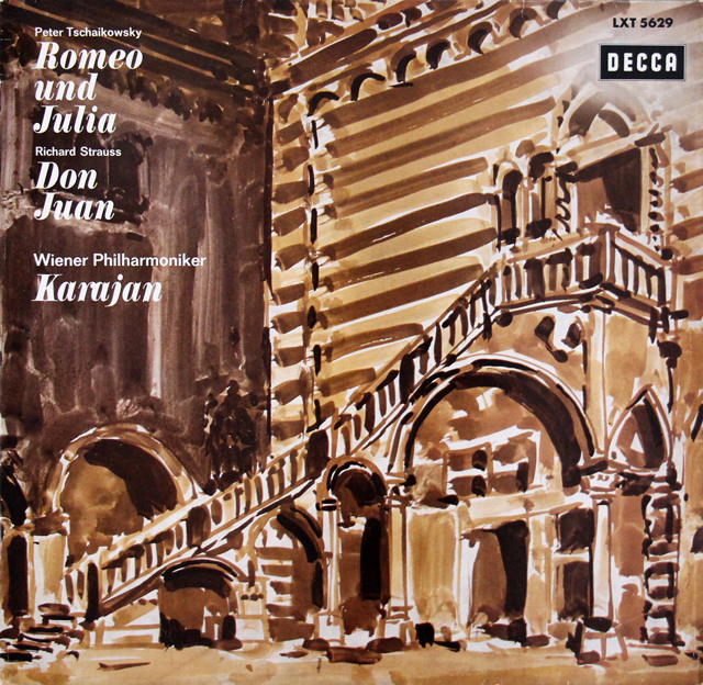 【モノラル】カラヤンのチャイコフスキー/「ロメオとジュリエット」ほか　独DECCA　3705　LP レコード
