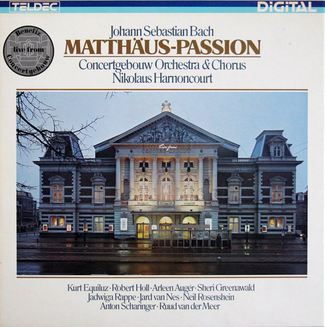 アーノンクールのバッハ/「マタイ受難曲」全曲　独TELDEC　3705　LP レコード