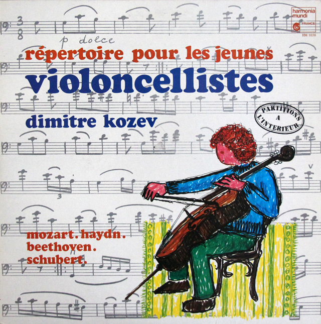コゼフの「若いチェロ奏者のための曲集」　仏HM　3705　LP レコード