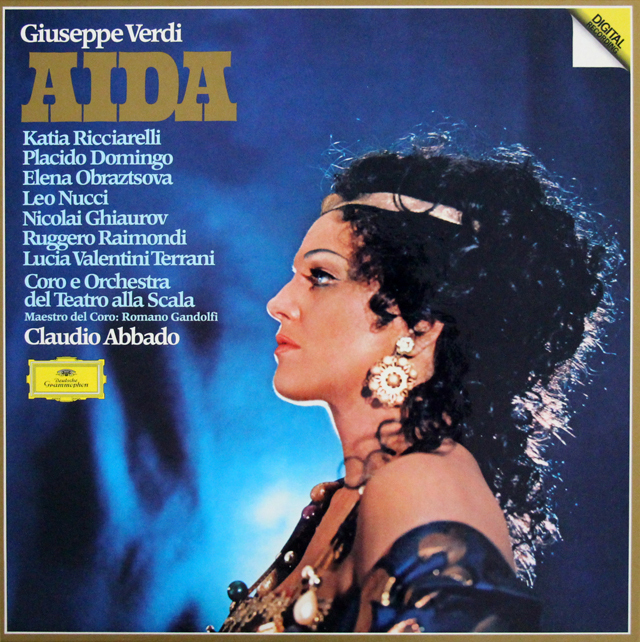 アバドのヴェルディ/「アイーダ」全曲　独DGG　3706　LP レコード