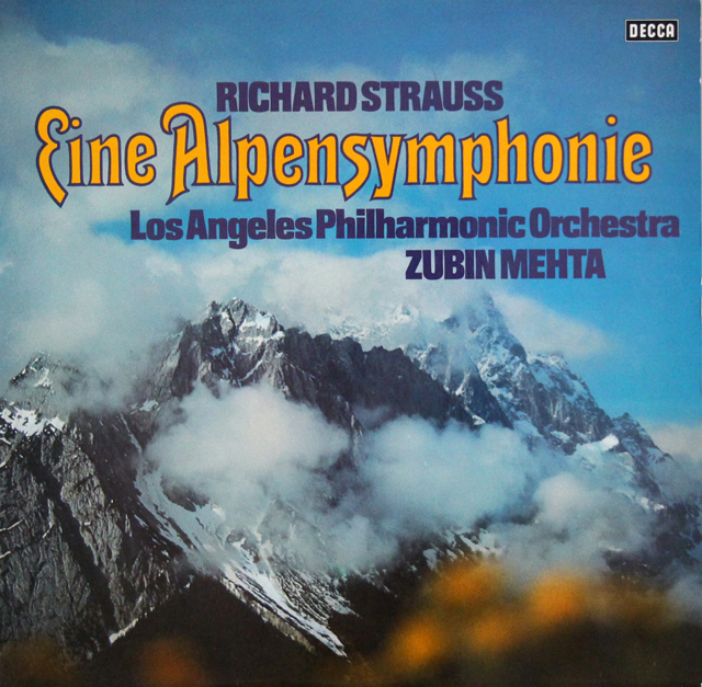 メータのR.シュトラウス/アルプス交響曲　独DECCA　3707　LP レコード