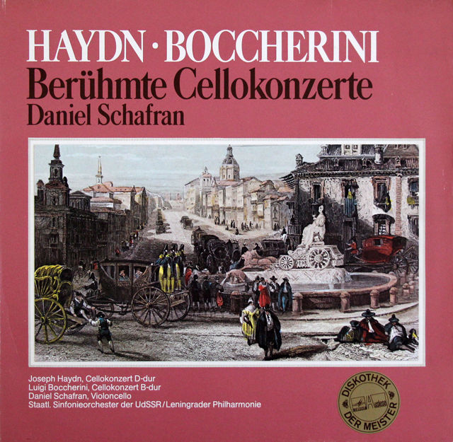 シャフランのハイドン、ボッケリーニ/チェロ協奏曲集　独Melodiya-Auslese　3707　LP レコード