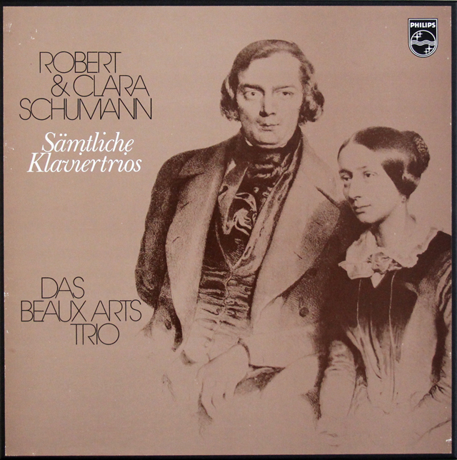 ボザール・トリオのシューマン夫妻/ピアノ三重奏曲集　蘭PHILIPS　3707　LP レコード