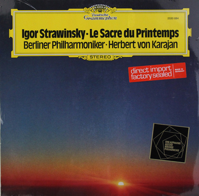 【未開封】 カラヤンのストラヴィンスキー/春の祭典　独DGG　3707　LP レコード