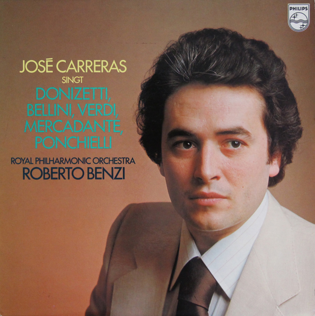 カレーラスのオペラアリア集（ヴェルディ、ドニゼッティ ほか）　蘭PHILIPS　3708　LP レコード